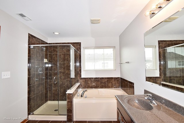 427 Acushnet Street Elgin, IL 60124 - Photo 15 of 26 a bathroom with a sink and a bathtub