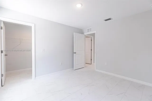 a view of an empty room