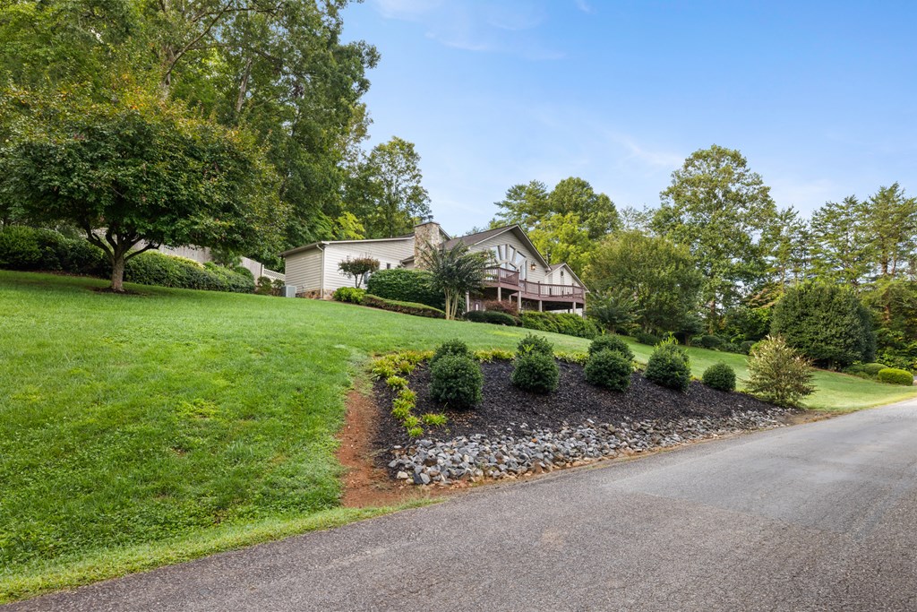 1396 Deerfield Road Young Harris, GA 30582 - Photo 5 of 60 a view of a garden with large trees