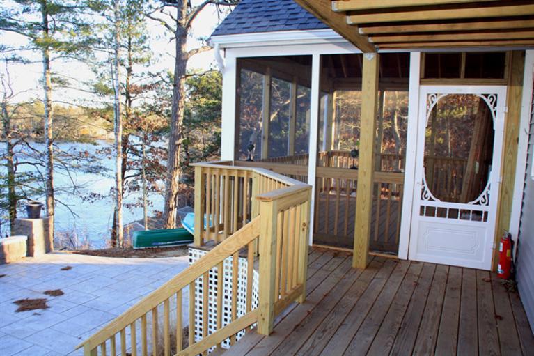 173 Sandy Beach Road Plymouth, MA 02360 - Photo 13 of 35 a view of a deck with wooden floor