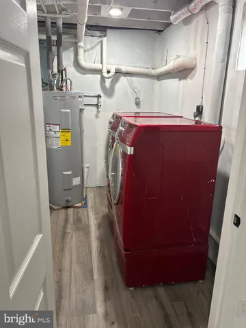 a view of storage and utility room