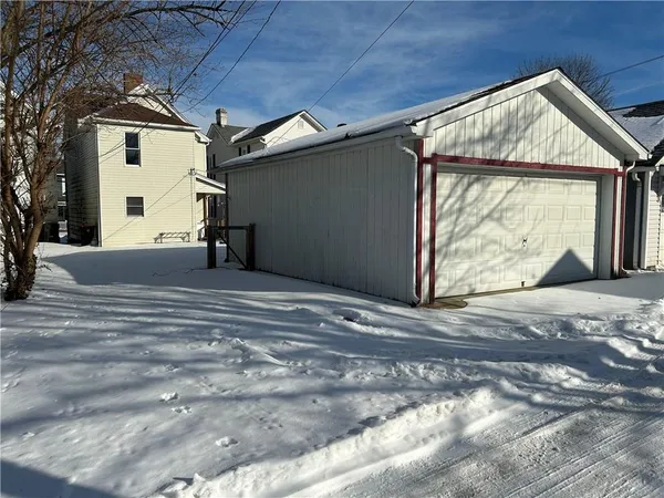 a view of a backyard of a house