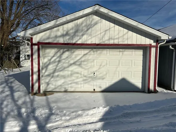 a view of wooden door