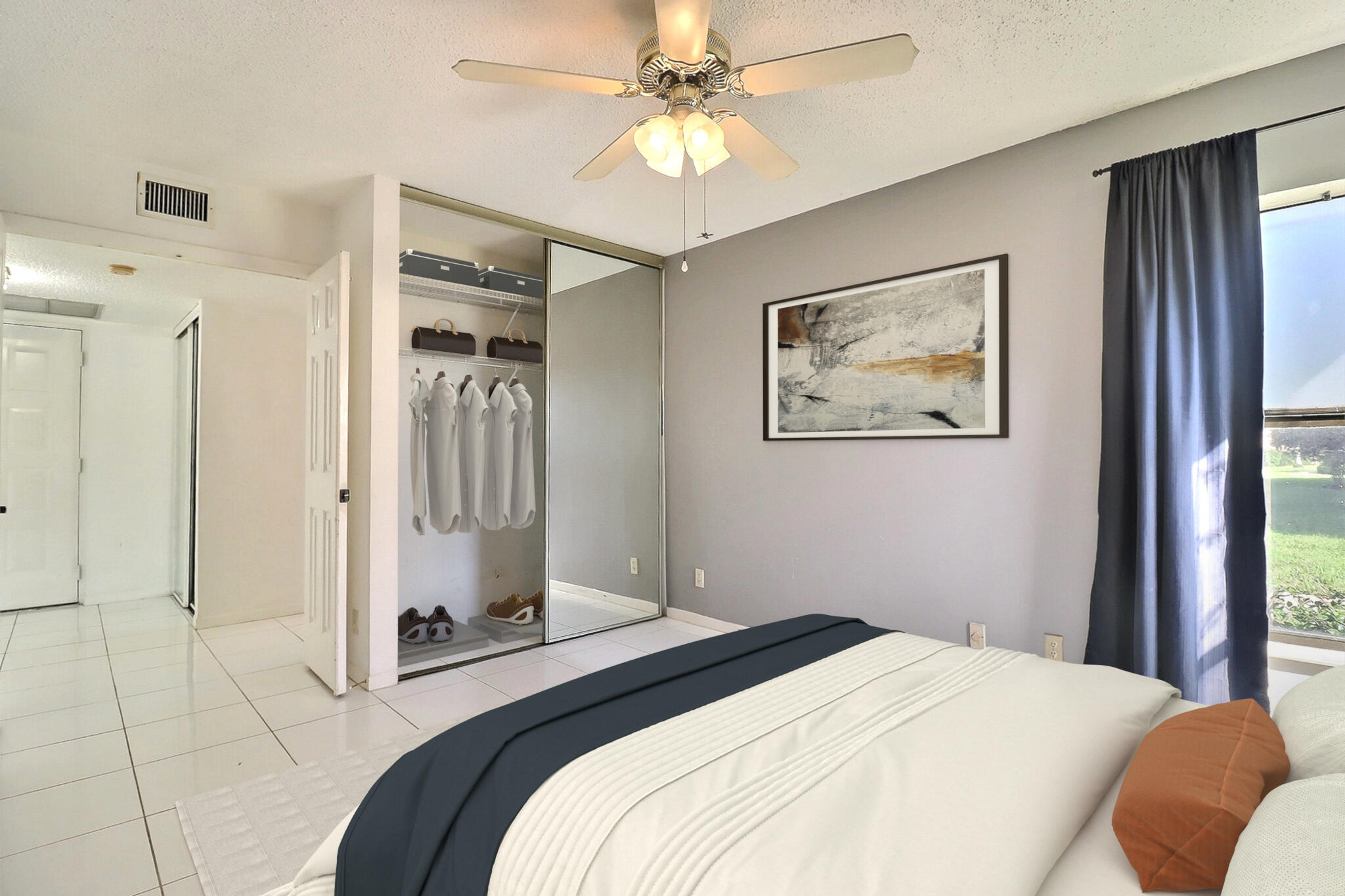 8577 Boca Glades Boulevard West, Unit D Boca Raton, FL 33434 - Photo 20 of 45 Virtually Staged 2nd Bedroom
