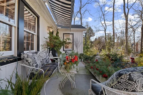 a view of balcony and patio