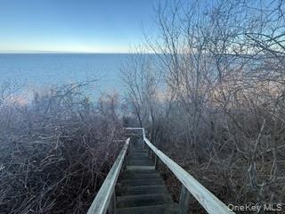 136 Beach Road Wading River, NY 11792 - Photo 36 of 45 Access to beach via staircase