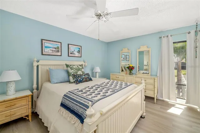 a bathroom with a sink vanity and a mirror