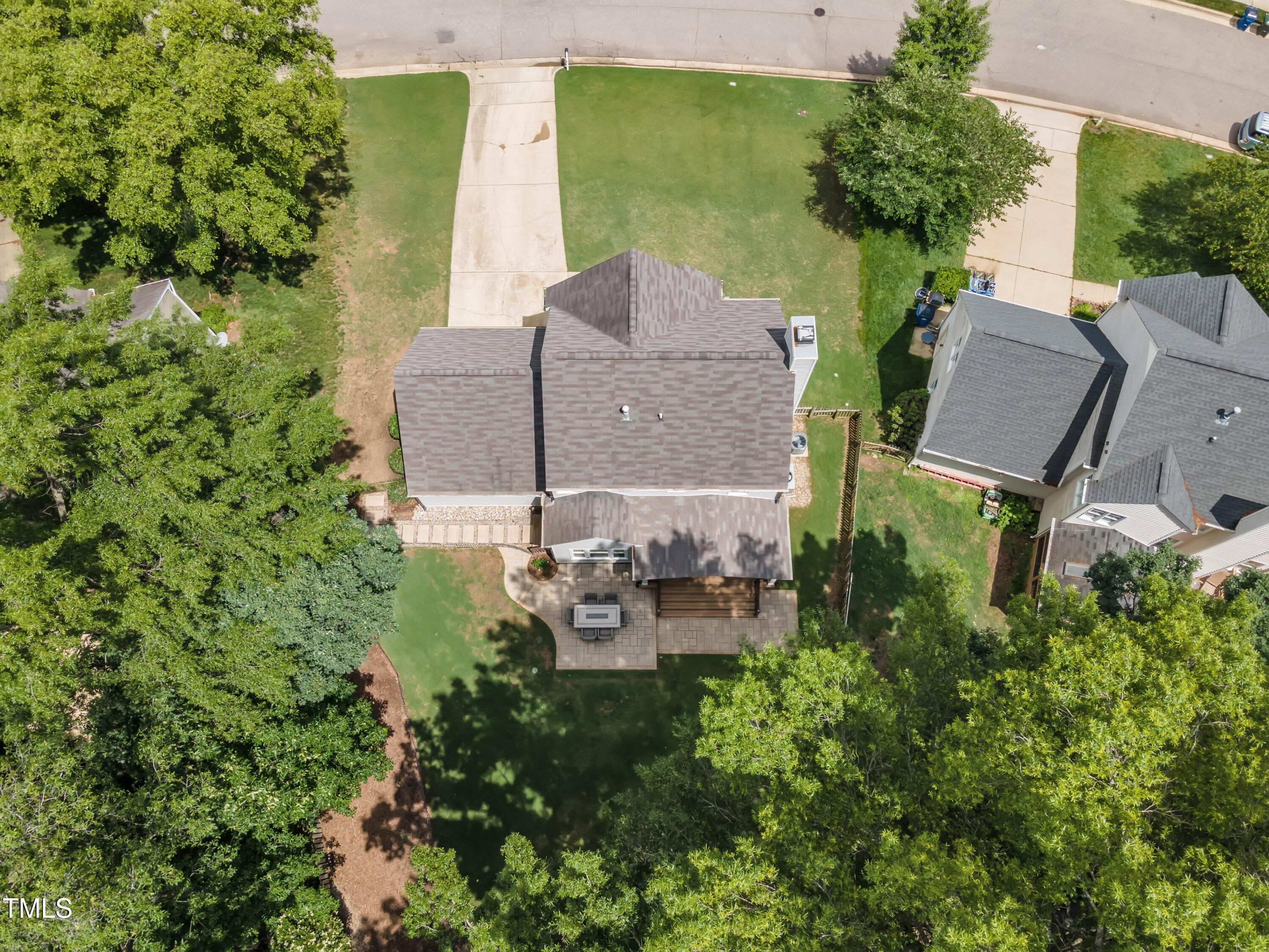 2721 Dahlgreen Road Raleigh, NC 27615 - Photo 49 of 59 an aerial view of a house with outdoor space and sitting space