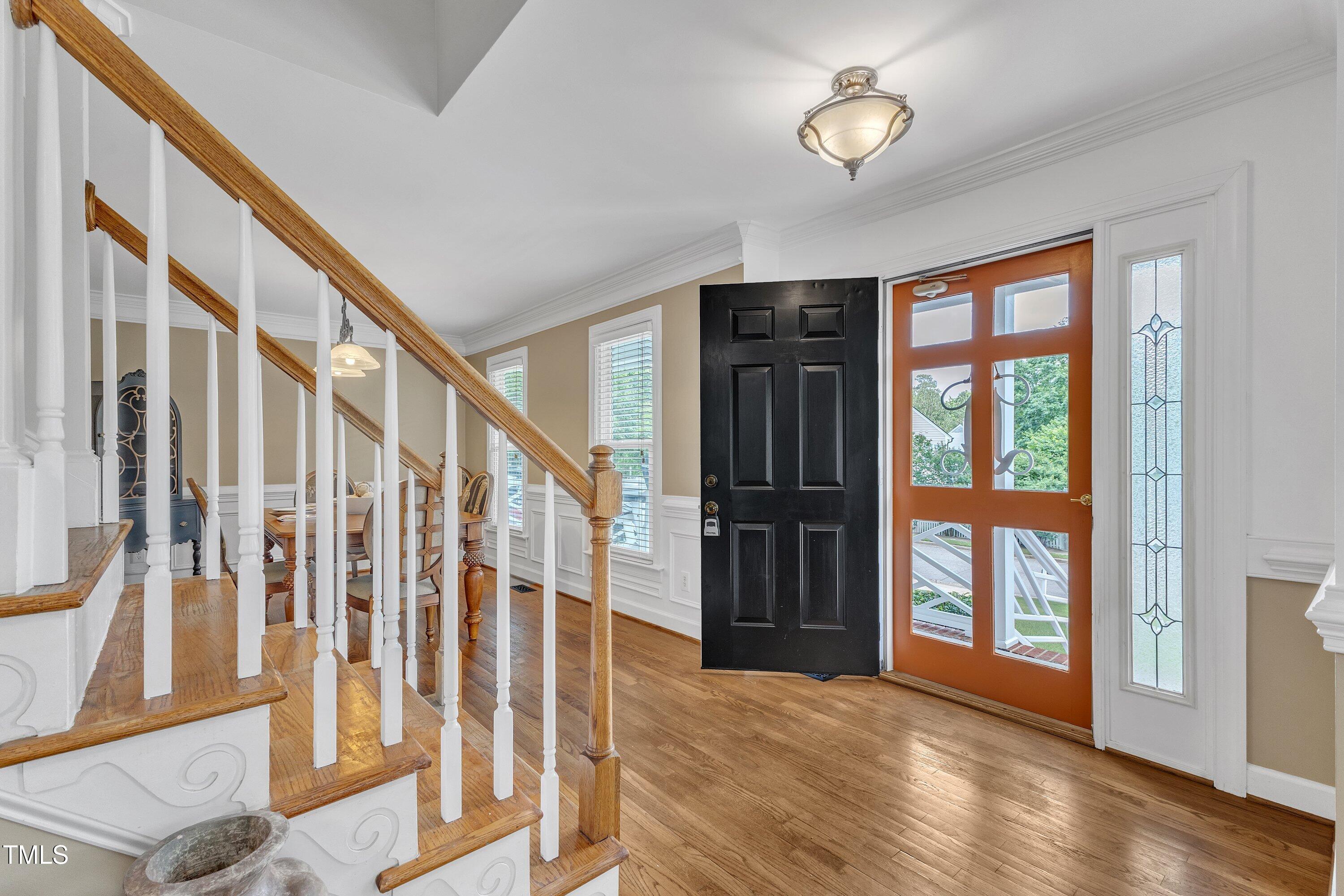 2721 Dahlgreen Road Raleigh, NC 27615 - Photo 5 of 59 a view of an entryway with wooden floor