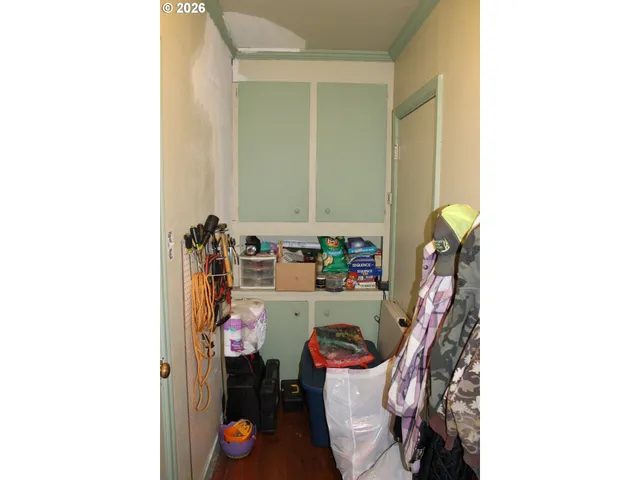 a room with storage and utility