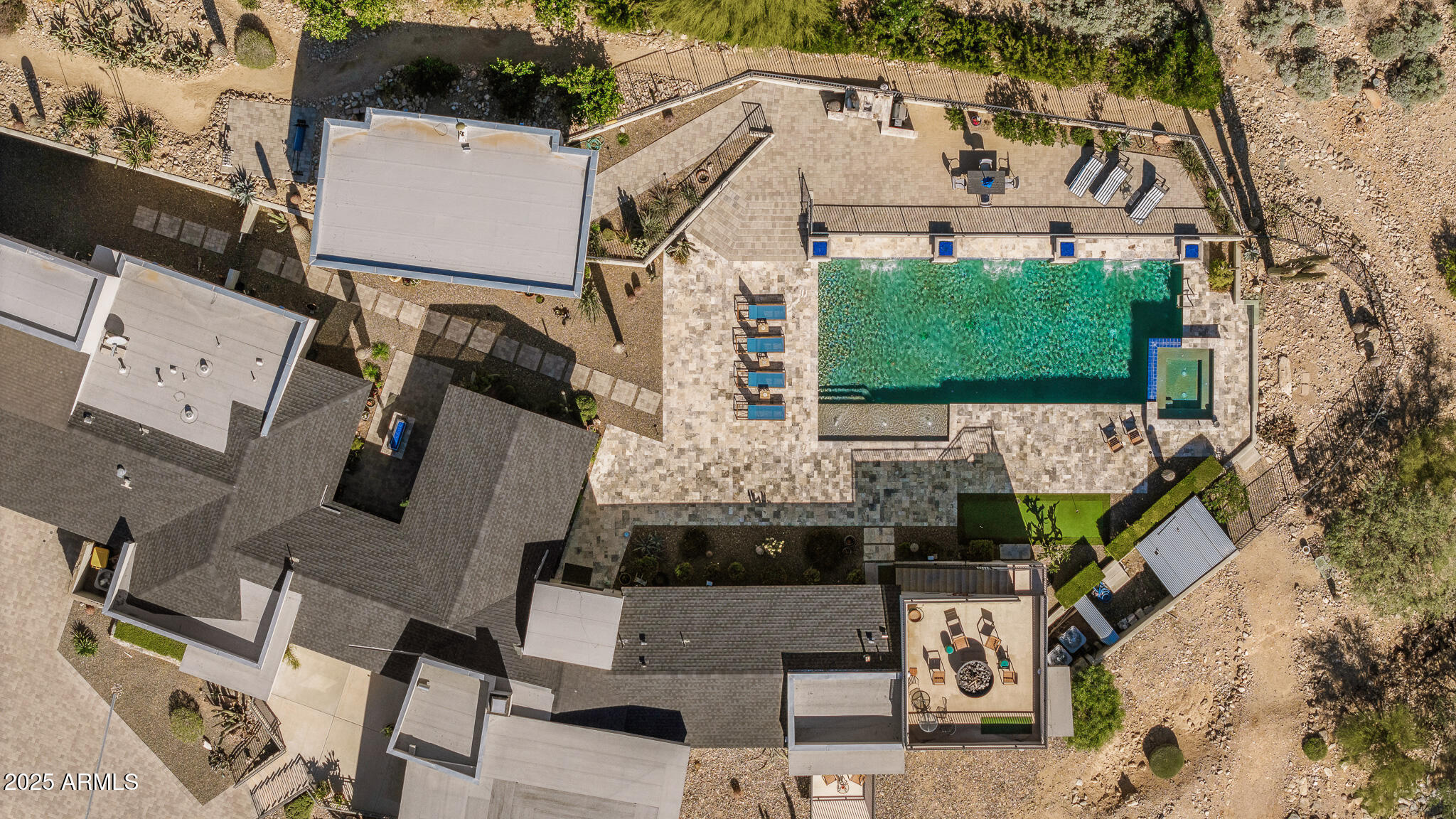 5826 East Indian Bend Road Paradise Valley, AZ 85253 - Photo 41 of 58 41backyard overview_aerial2
