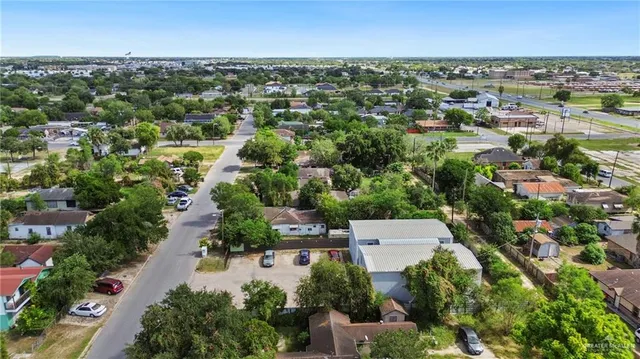 an aerial view of a city with lots of residential buildings