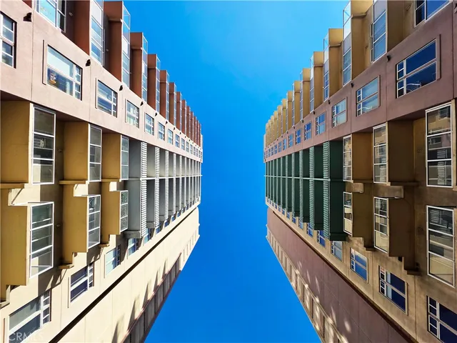 a view of city from a balcony
