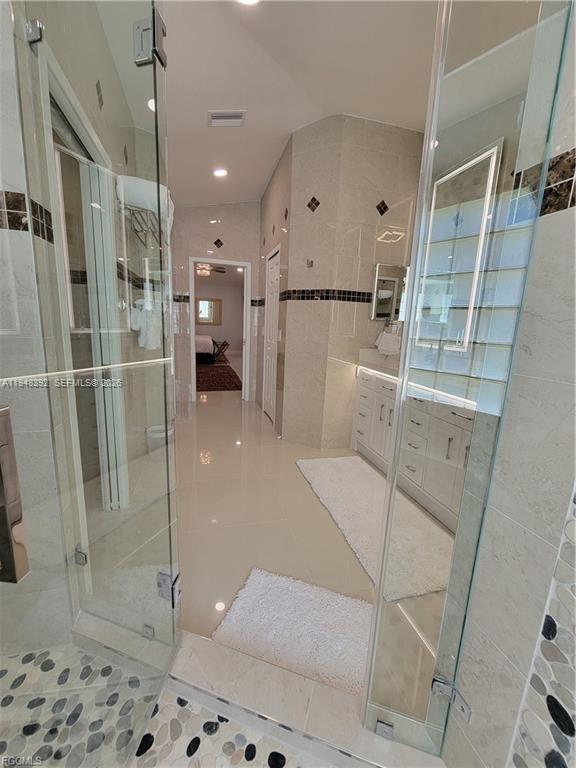 237 Southwest 47th Street Cape Coral, FL 33914 - Photo 27 of 50 a bathroom with a shower and a sink