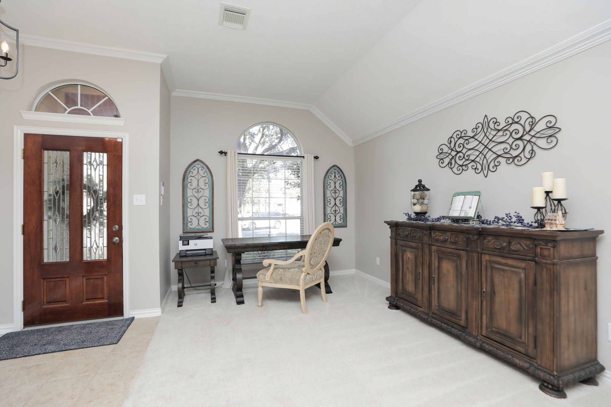 1214 Berwick Manor Court Spring, TX 77379 - Photo 14 of 49 Easy for furniture placement that fits your style. Tile entry and carpet living and dining room makes it warm and cozy.