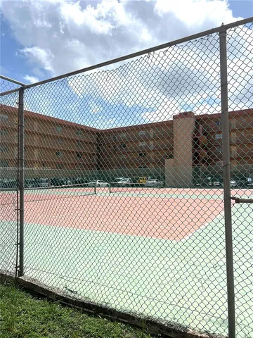 a view of a tennis court