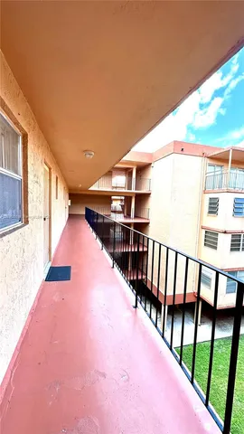 a view of a balcony