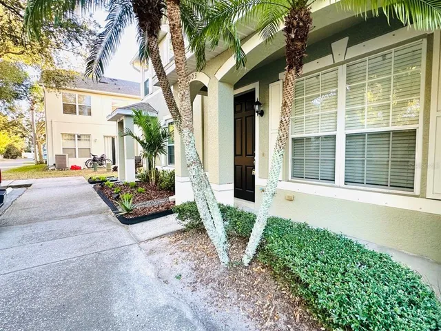 a view of a building with a outdoor space