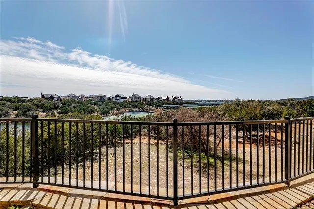 a view of city from a balcony