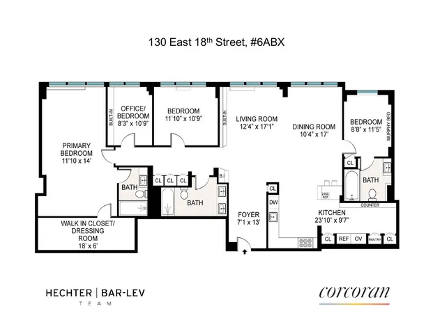$3,350,000 | 130 East 18th Street, Unit 6ABX | Gramercy