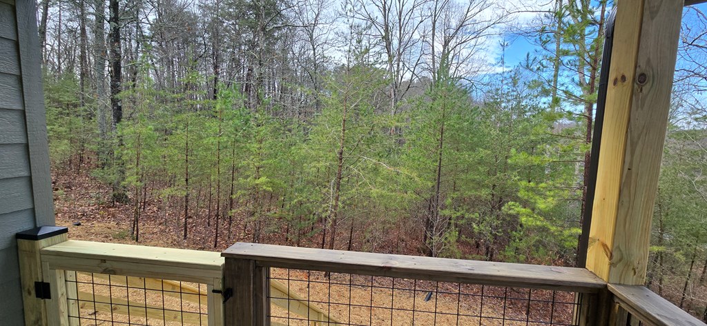 30 Small Street Blairsville, GA 30512 - Photo 29 of 36 a view of a balcony with trees