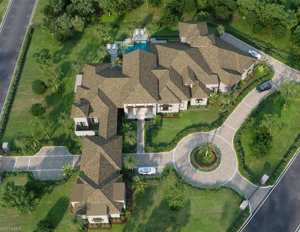 465 Gordonia Road Naples, FL 34108 - Photo 12 of 12 an aerial view of a house with outdoor space and street view