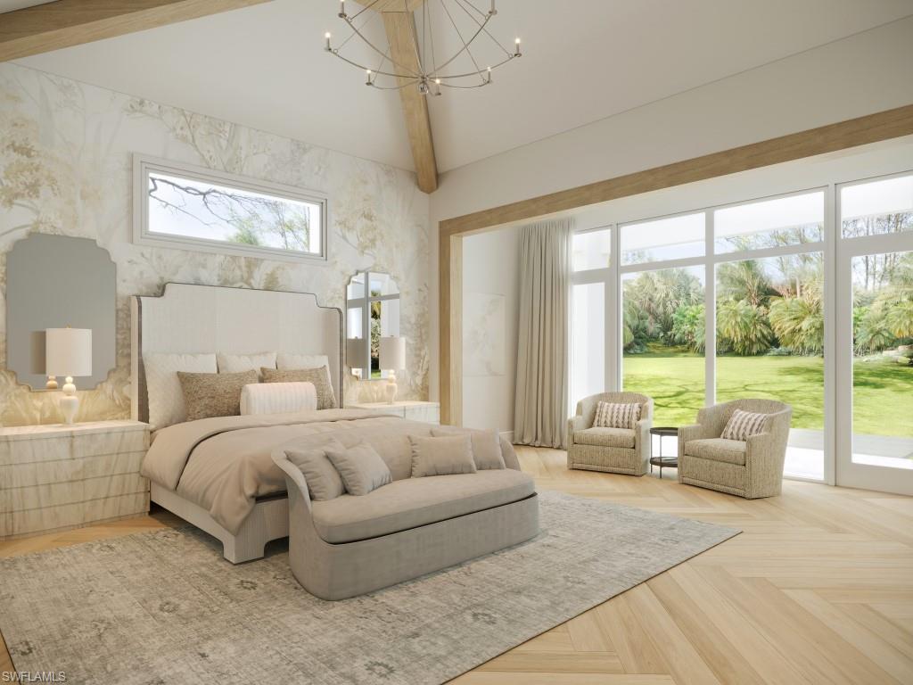 465 Gordonia Road Naples, FL 34108 - Photo 7 of 12 a bed room with couch and a large window