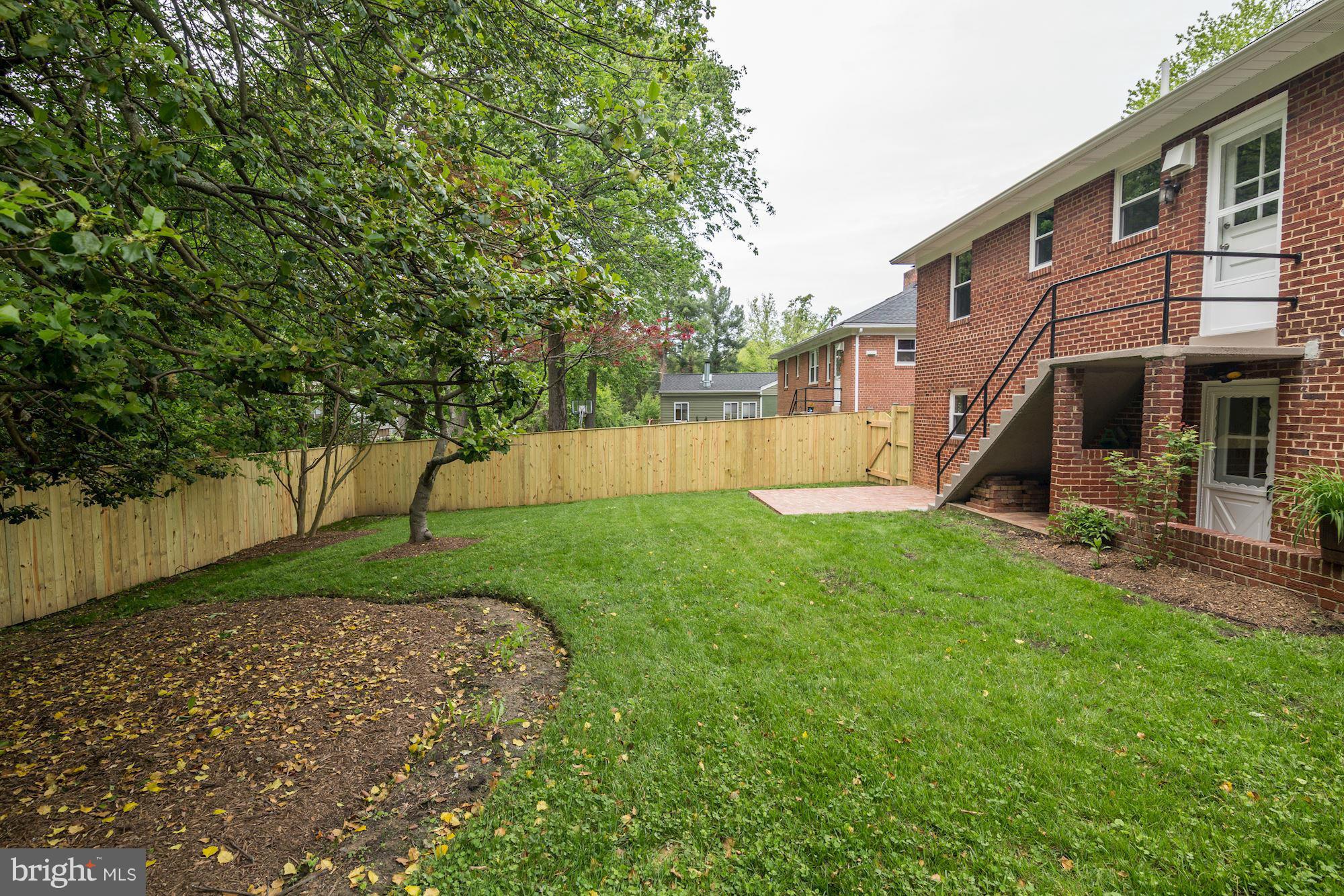 9508 Hale Place Silver Spring, MD 20910 - Photo 27 of 30 Fully Fenced Rear Yard