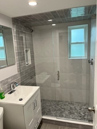 189 River Street, Unit 1 Waltham, MA 02453 - Photo 5 of 5 a bathroom with a sink a toilet and shower