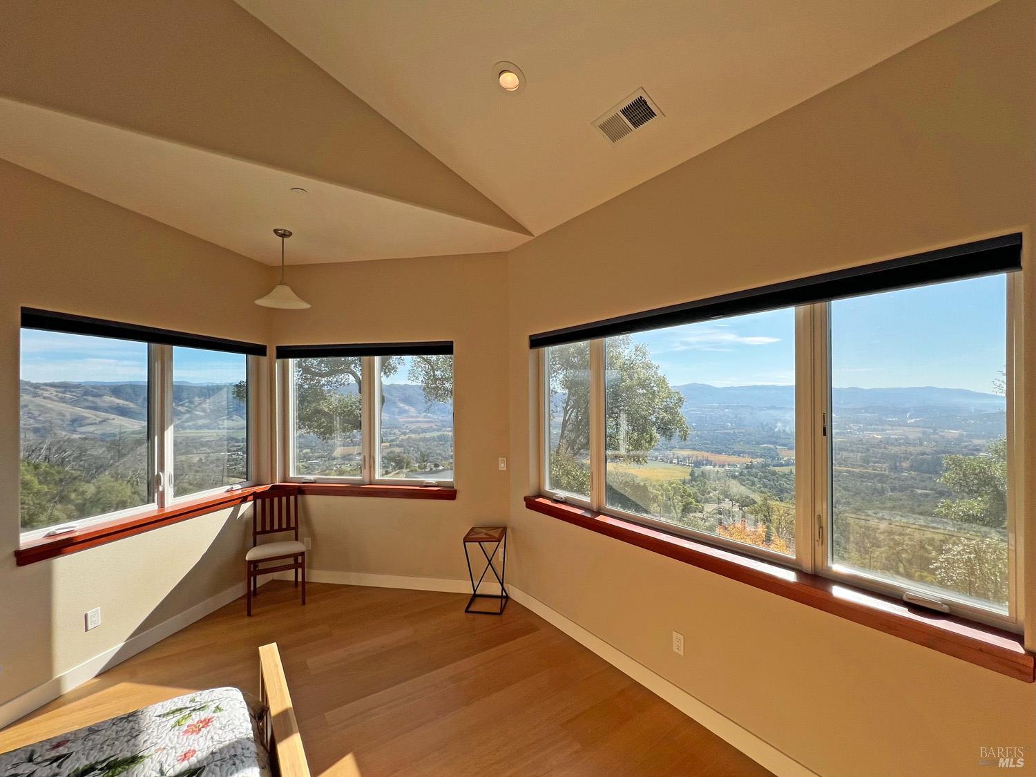11401 Bakers Creek Road Redwood Valley, CA 95470 - Photo 25 of 70 a view of an empty room with a large window