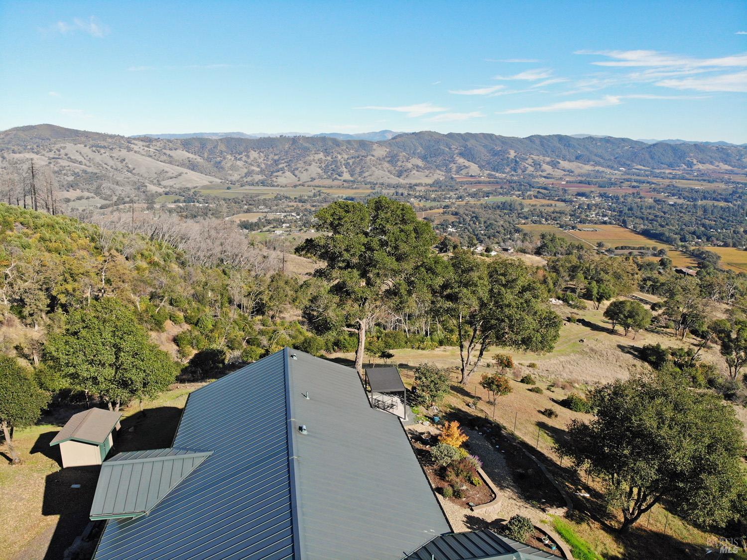 11401 Bakers Creek Road Redwood Valley, CA 95470 - Photo 4 of 70 an aerial view of residential house with outdoor space