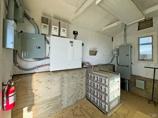 a view of a terrace with a bench