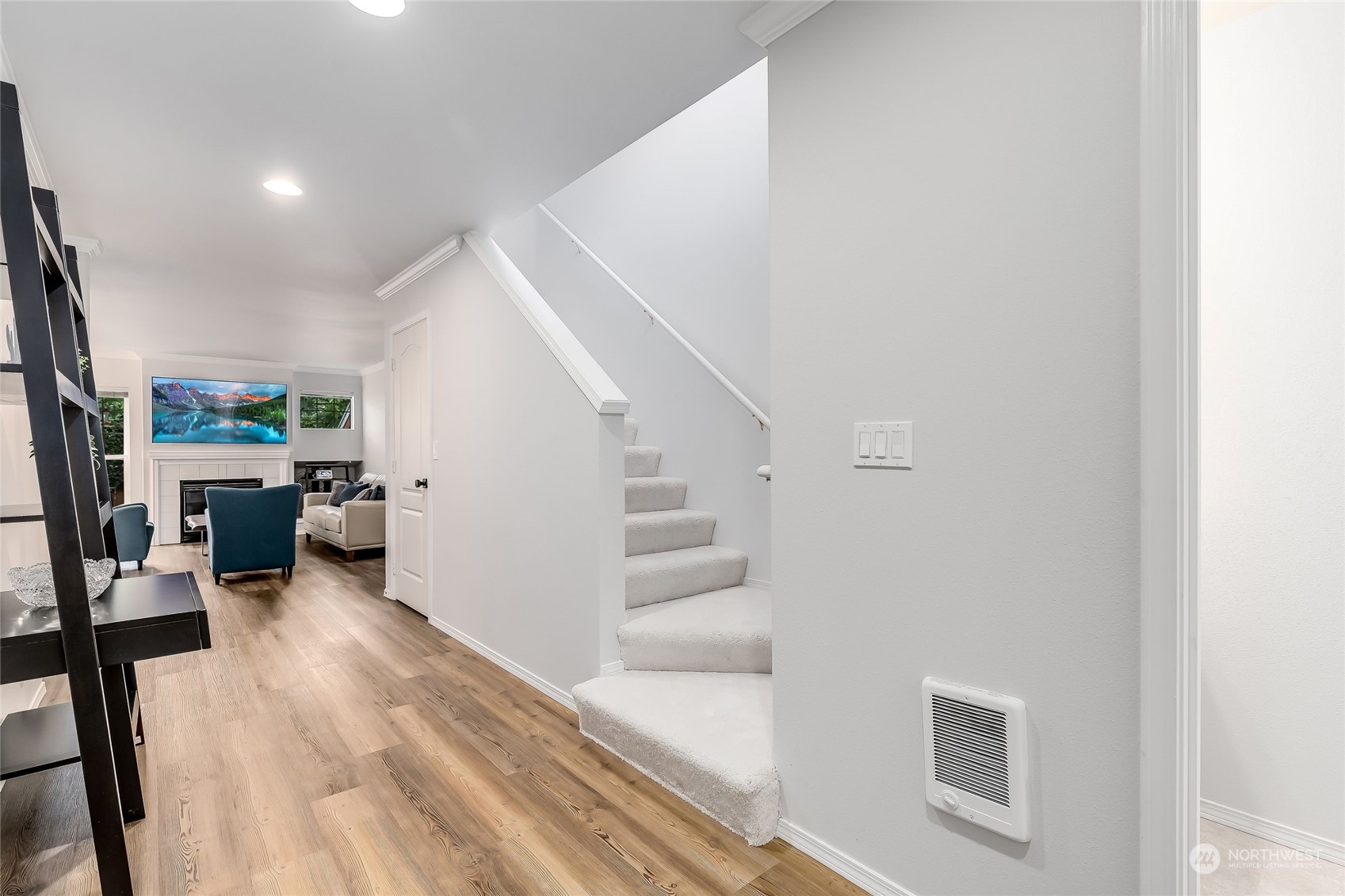10030 Holly Drive, Unit 122 Everett, WA 98204 - Photo 15 of 29 a view of a living room with furniture and a kitchen