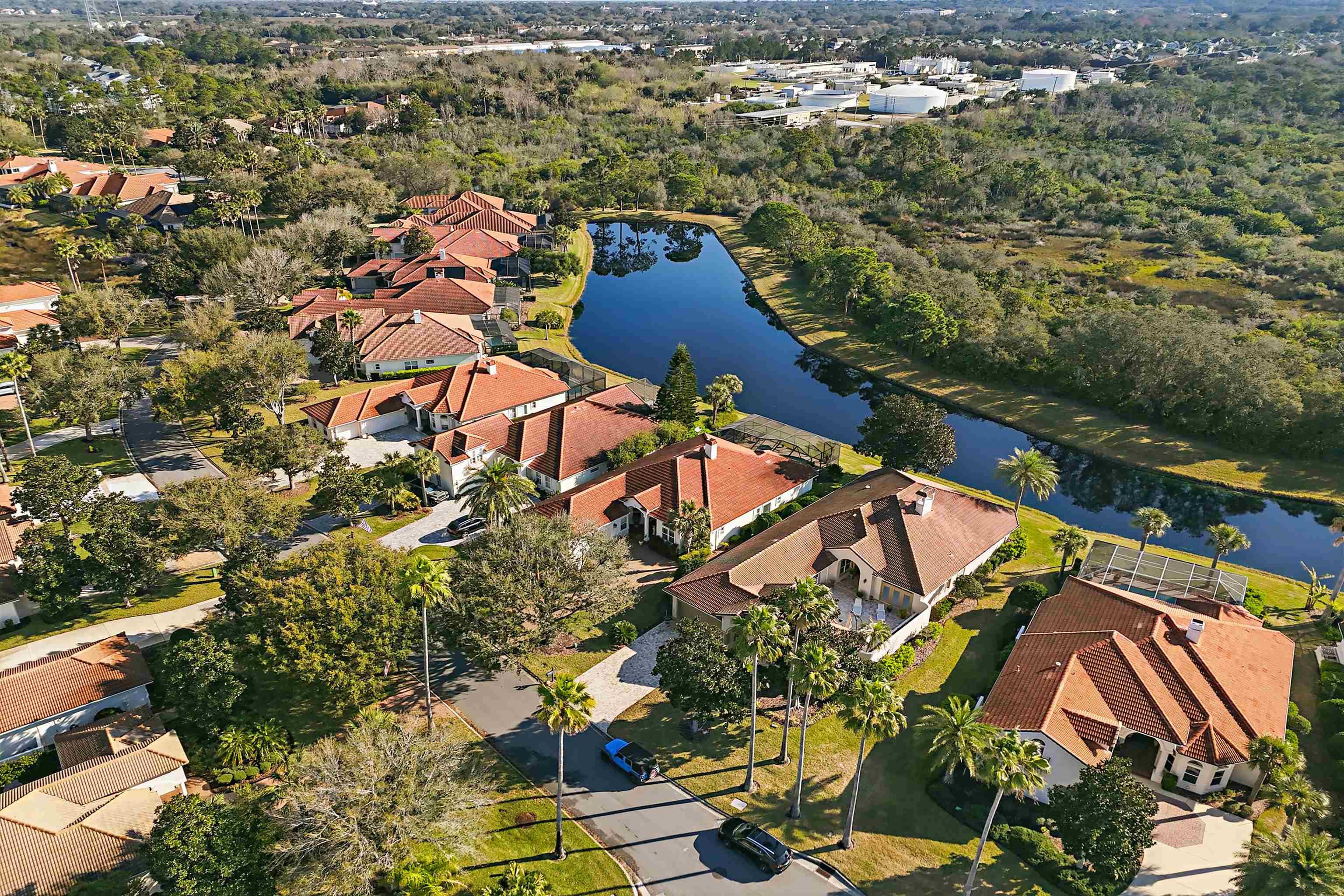 322 Fiddlers Point Drive St. Augustine, FL 32080 - Photo 51 of 58 an aerial view of residential houses with outdoor space