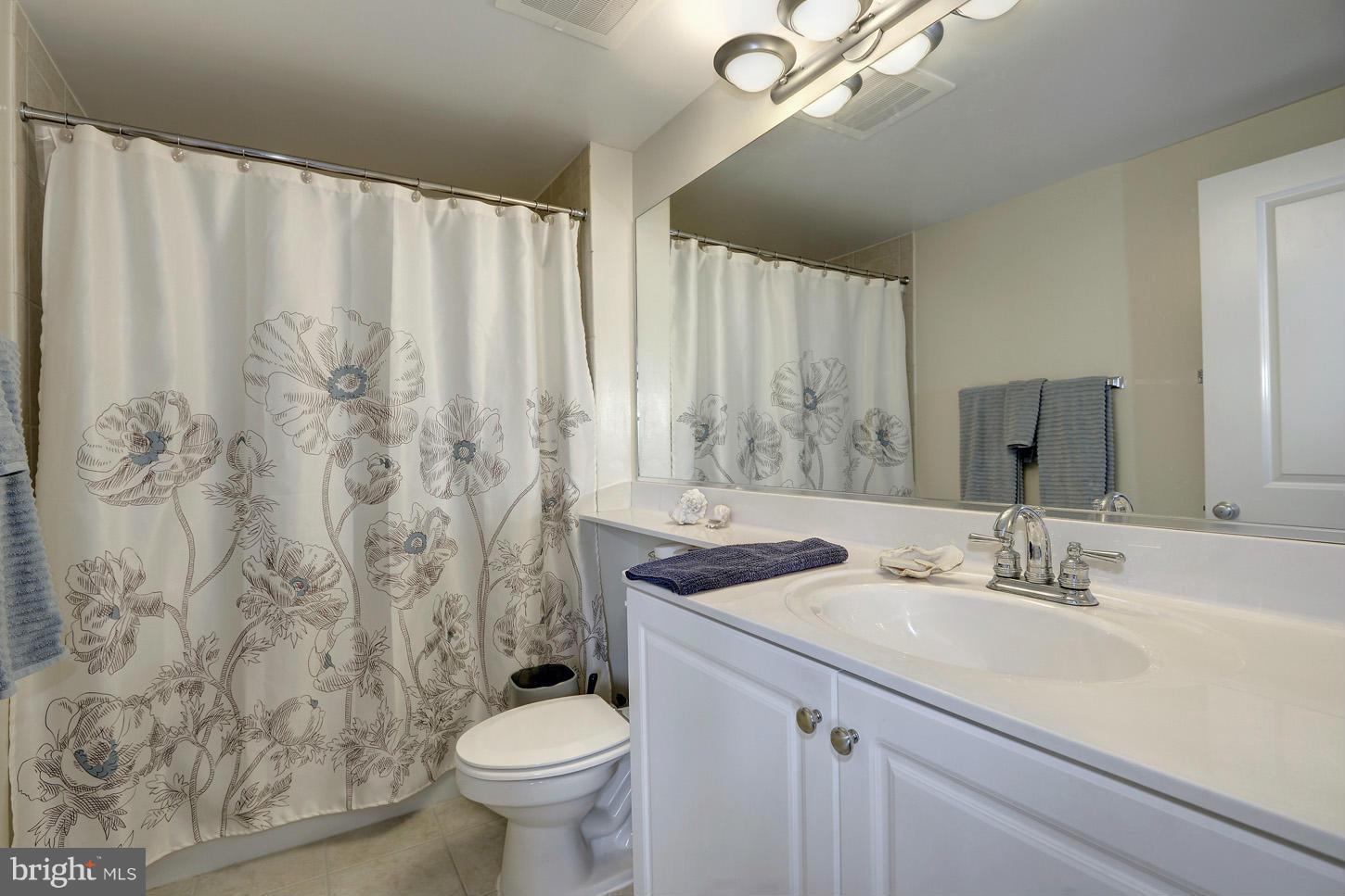 851 North Glebe Road, Unit 1316 Arlington, VA 22203 - Photo 12 of 22 a bathroom with a sink toilet and a mirror