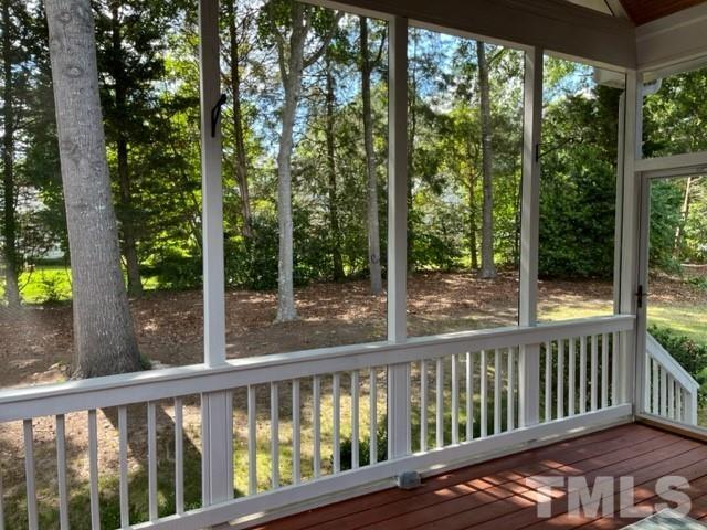 6317 Belle Crest Drive Raleigh, NC 27612 - Photo 24 of 29 a view of a wooden deck