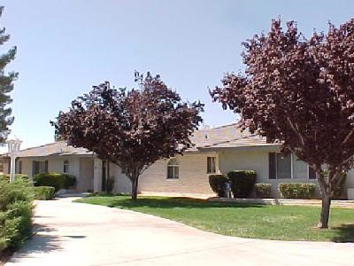 14702 Choco Road Apple Valley, CA 92307 - Photo 1 of 1 a front view of a house with a yard and trees