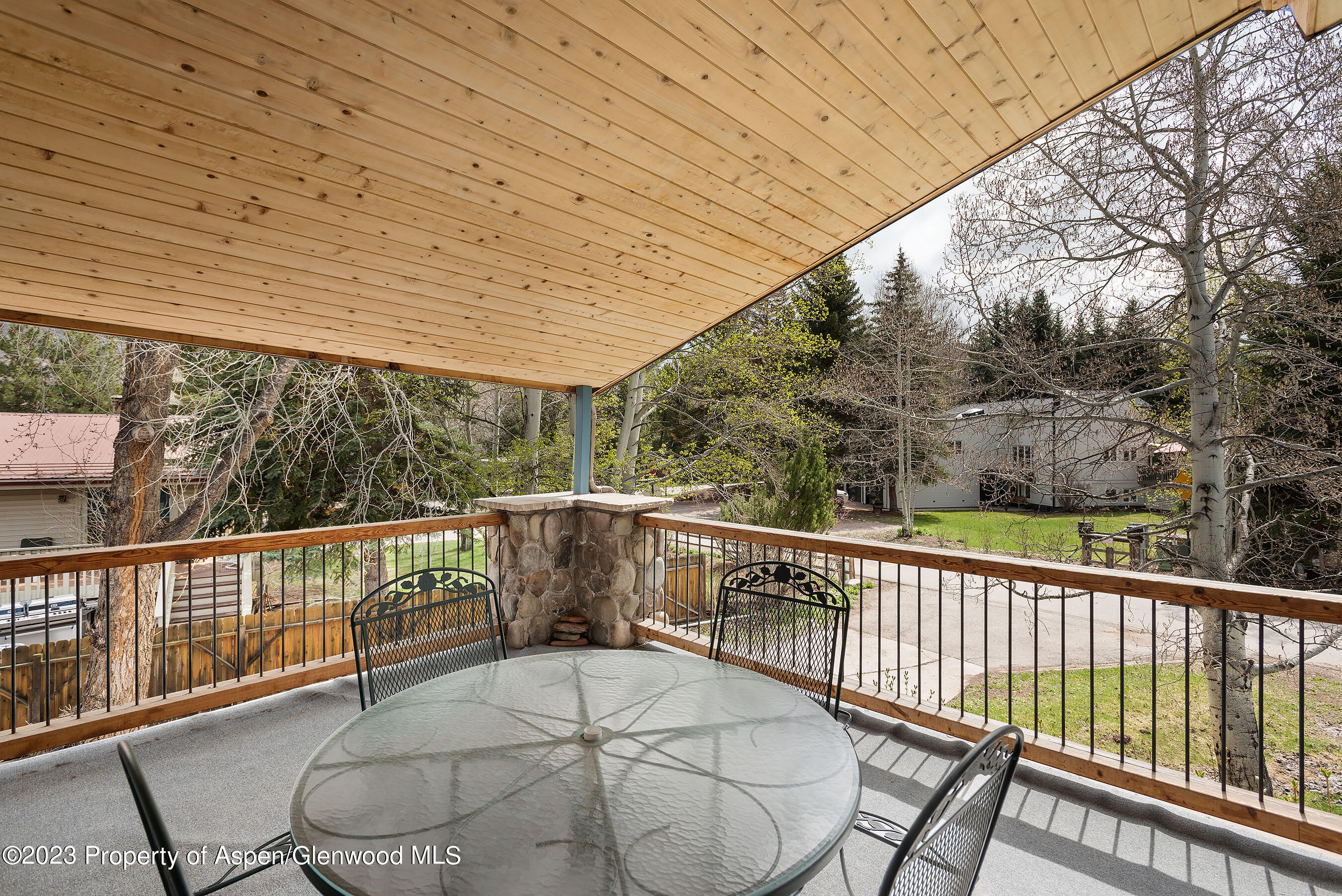 800 Bonita Drive, Unit 1 Aspen, CO 81611 - Photo 9 of 18 a view of a balcony with furniture