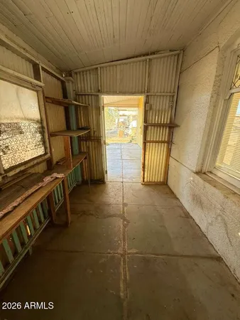 a view of storage and utility room