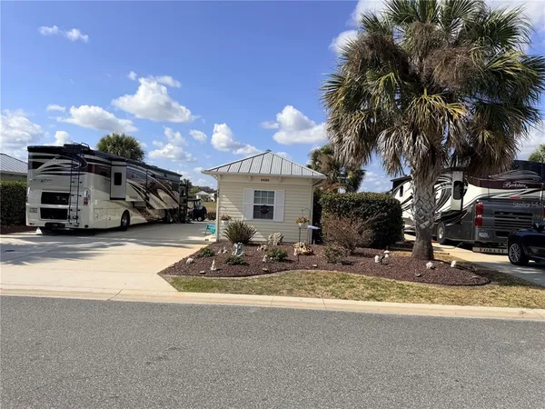 a view of a house with a patio