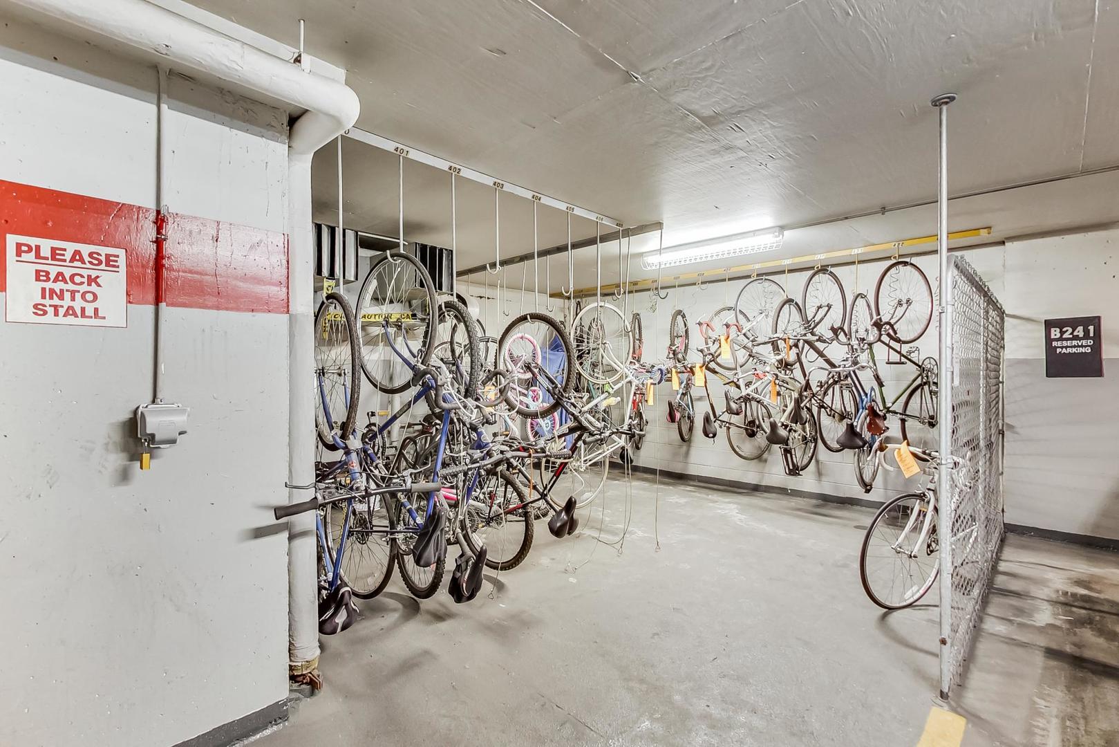 655 West Irving Park Road, Unit 2302 Chicago, IL 60613 - Photo 31 of 41 a view of a room with bicycles