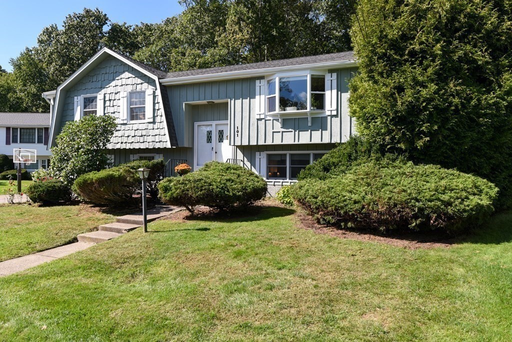 101 Standish Road Needham, MA 02492 - Photo 2 of 38 a view of a house with a yard and plants
