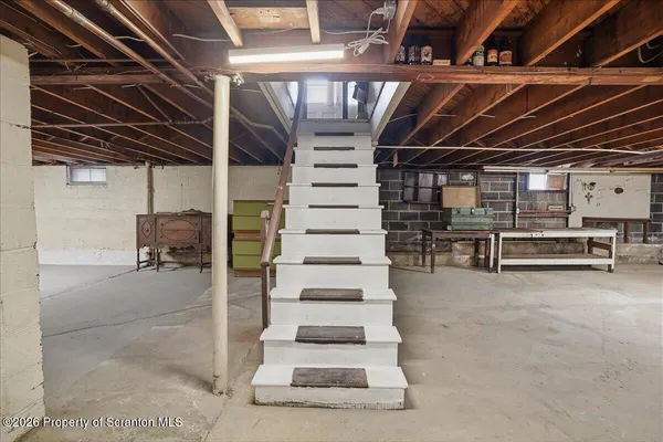 a view of storage and utility room