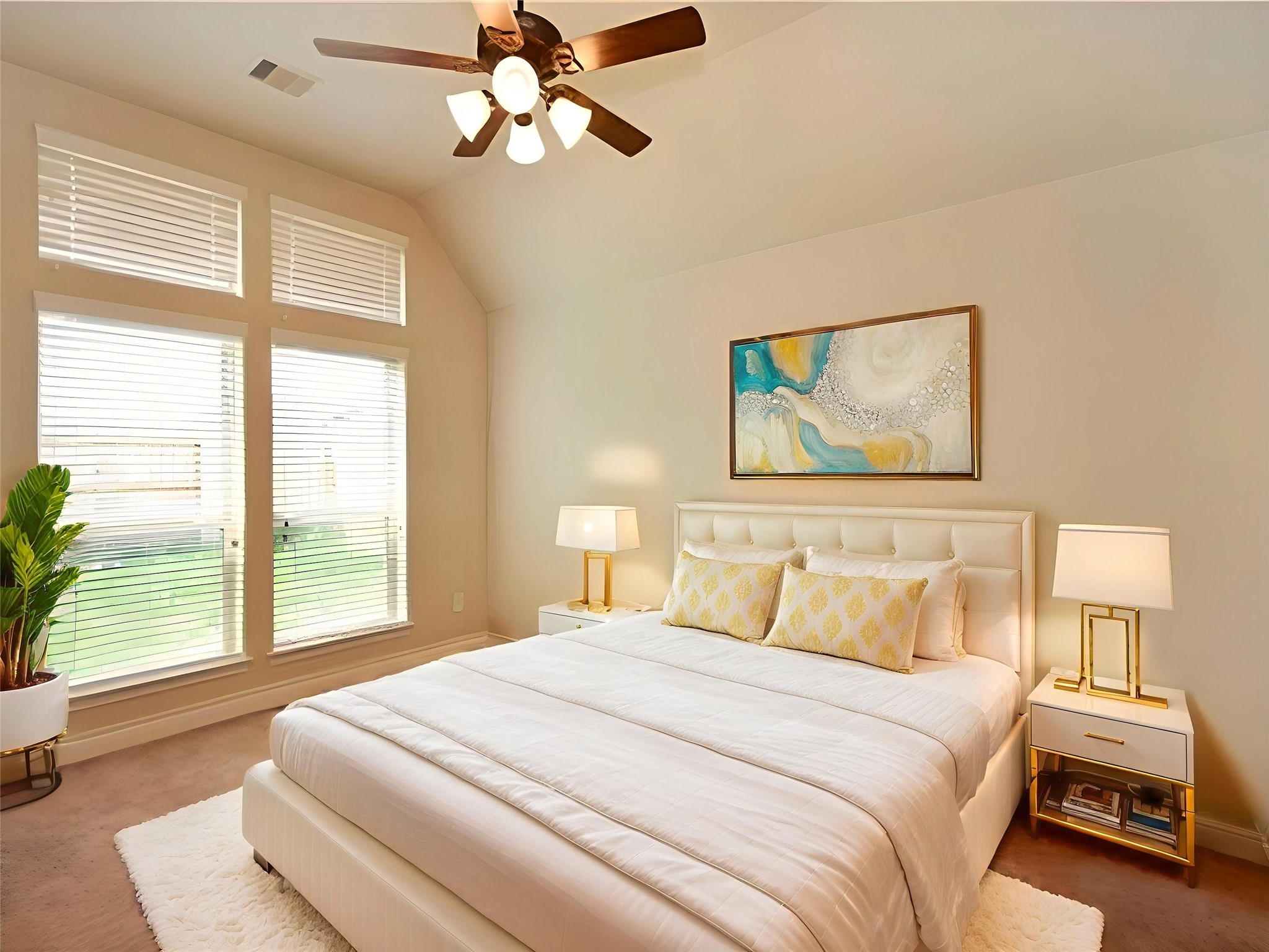 1715 Ketelby Reach Spring, TX 77386 - Photo 18 of 26 a bedroom with a large bed and a large window