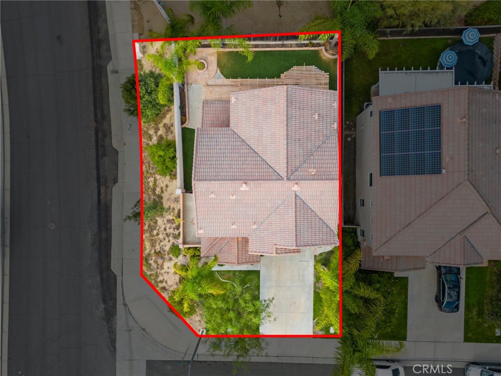 46221 Jane Place Temecula, CA 92592 - Photo 40 of 41 an aerial view of a house with a yard and garden
