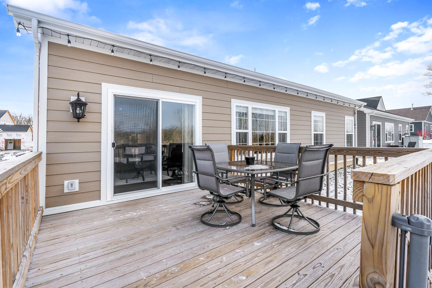 709 Verdano Terrace Crown Point, IN 46307 - Photo 36 of 39 a view of a dinning table and chairs in patio of the house