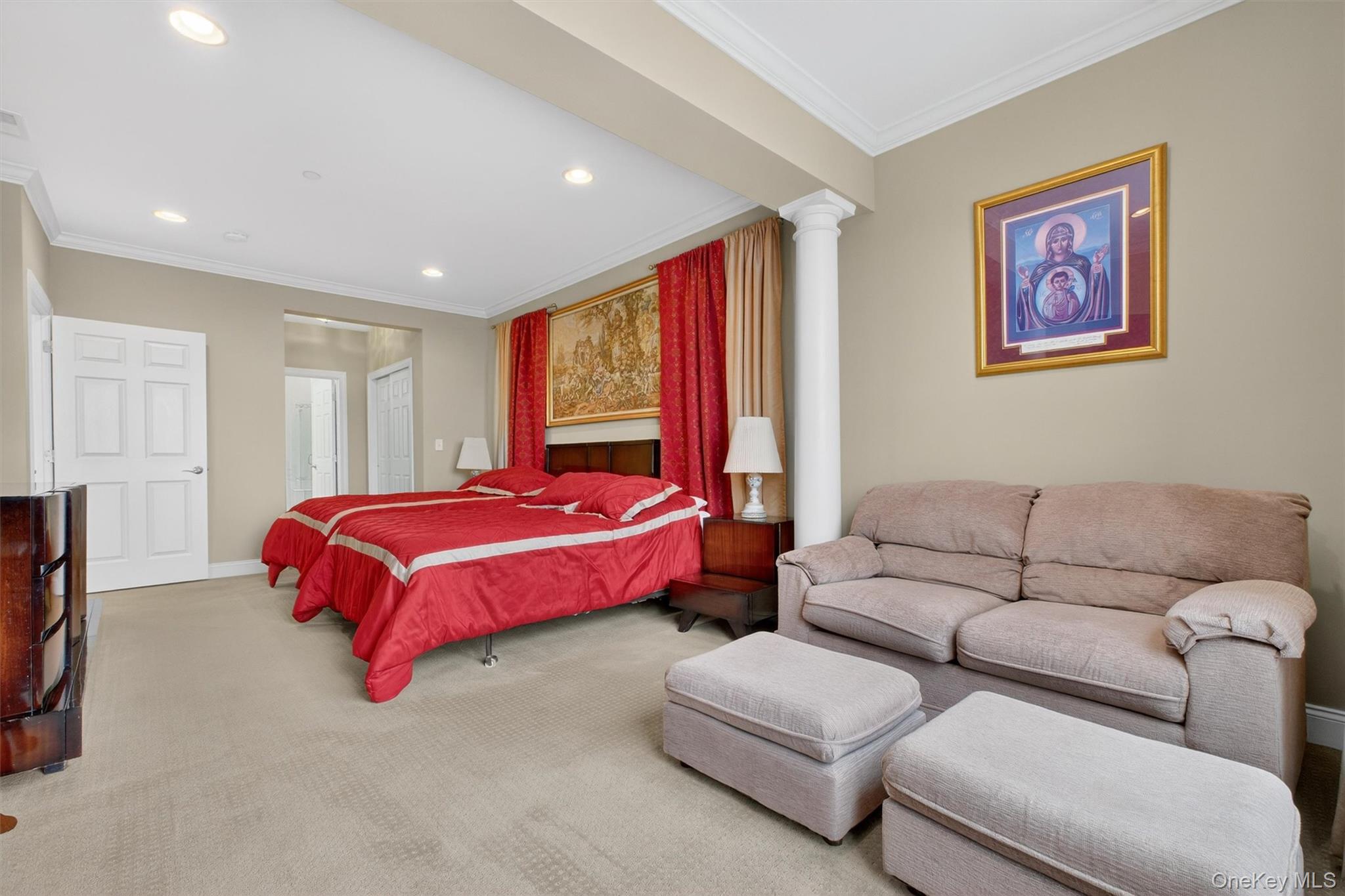 734 Regency Drive Fishkill, NY 12524 - Photo 17 of 45 a bedroom with a bed couch and window