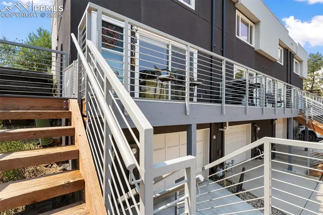 a front view of a building