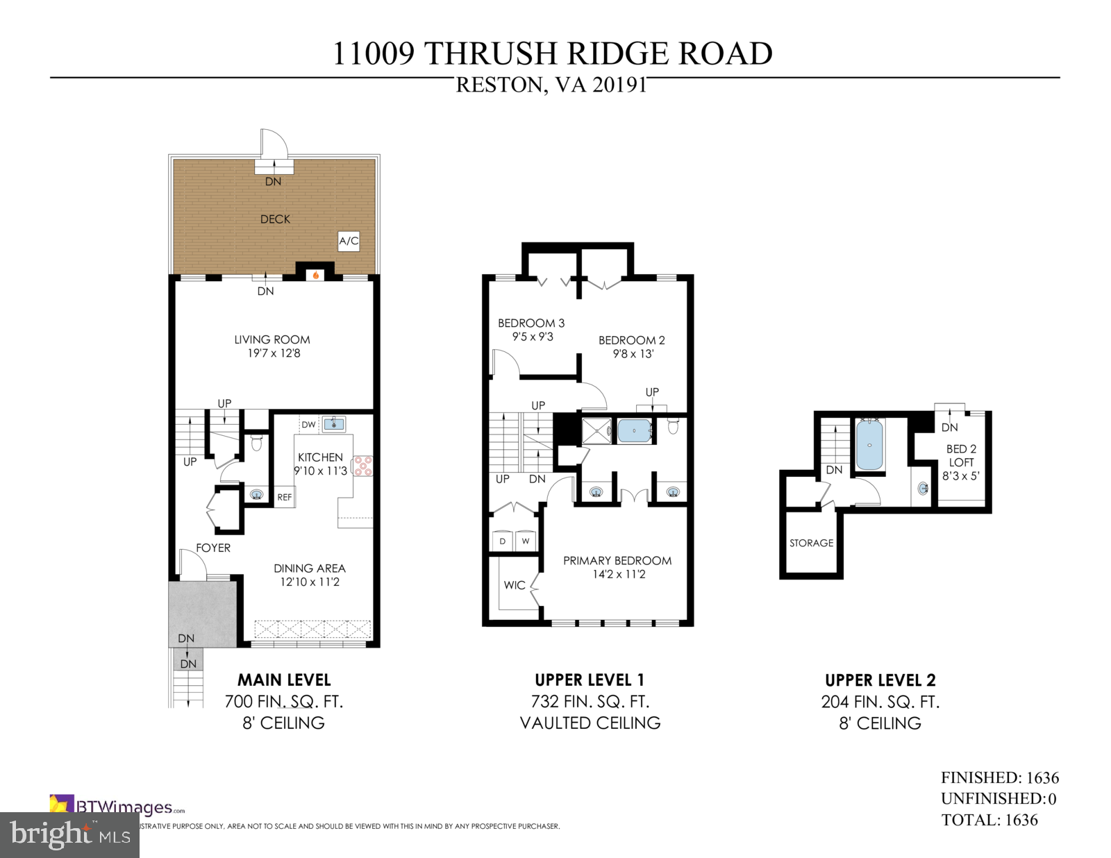 11009 Thrush Ridge Road Reston, VA 20191 - Photo 45 of 45 Floor Plan of the home.