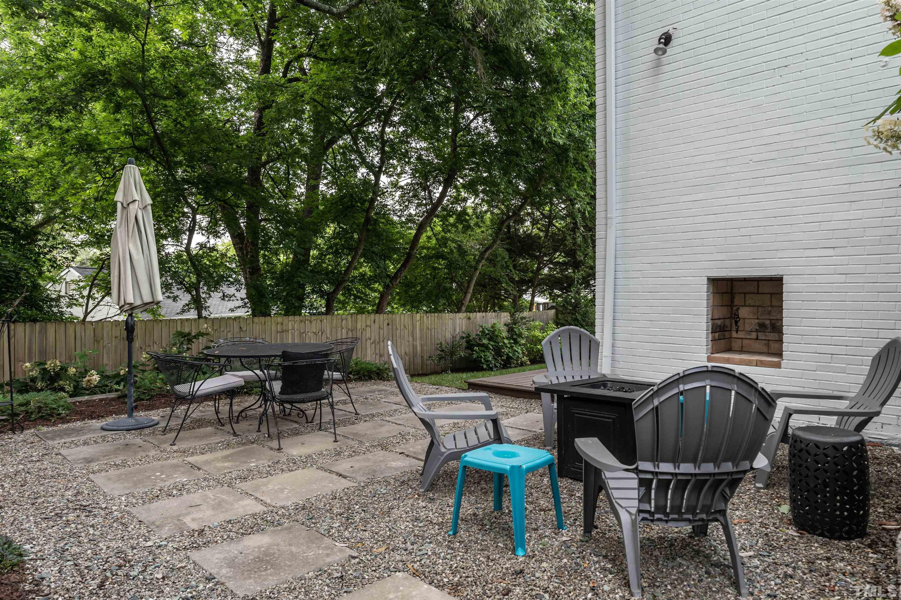 1204 Clifton Street Raleigh, NC 27604 - Photo 23 of 26 a view of backyard with outdoor seating a patio and plants